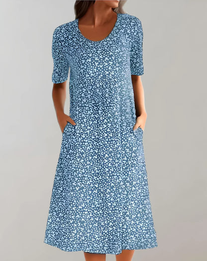 Women's V-Neck Casual Dress | 8 Colours Up to 5XL