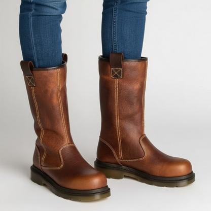 Women's Winter Boots | Faux Leather Warm Lined Style