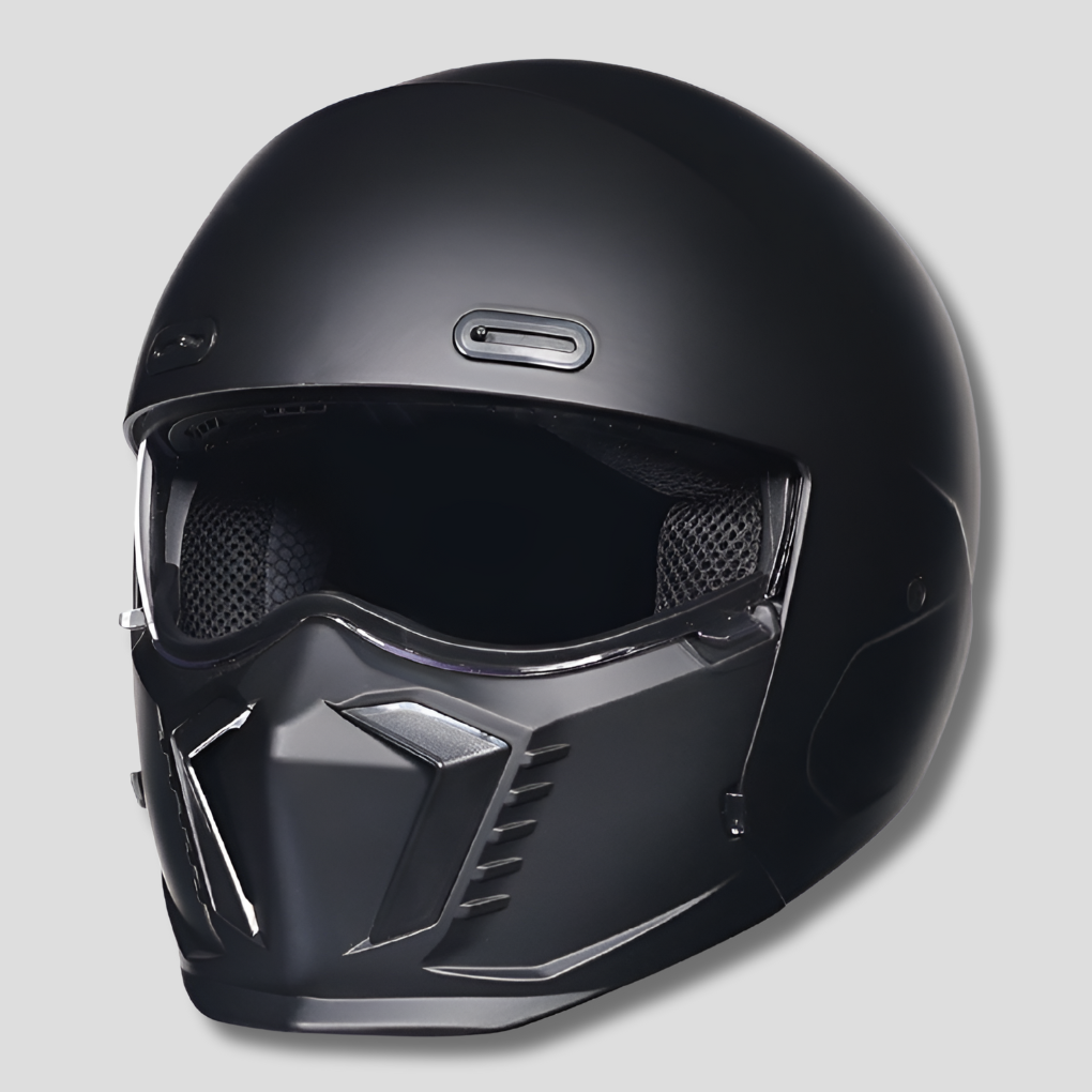 Retro Motorcycle Helmet | Open Face Pilot Style