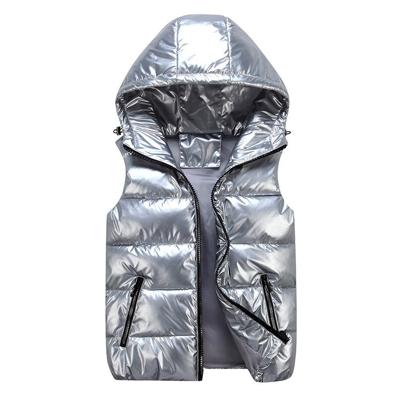 Men's Hooded Puffer Gilet | Lightweight Insulated Sleeveless Jacket
