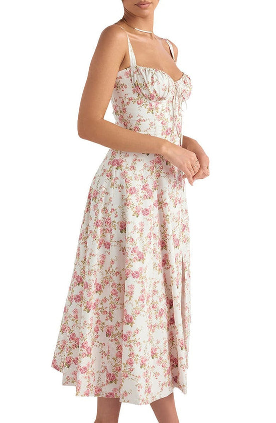 Women's Floral Bustier Sundress | Waist-Shaping Fit