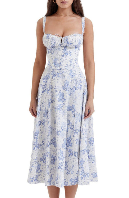 Women's Floral Bustier Sundress | Waist-Shaping Fit