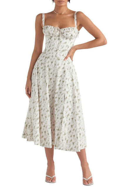 Women's Floral Bustier Sundress | Waist-Shaping Fit
