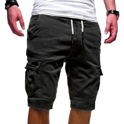 Men's Cargo Shorts | Multi-Pocket Drawstring Summer Shorts