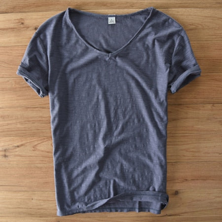 Men's V-Neck T-Shirt | Lightweight Casual Short-Sleeve