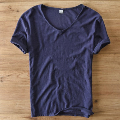 Men's V-Neck T-Shirt | Lightweight Casual Short-Sleeve