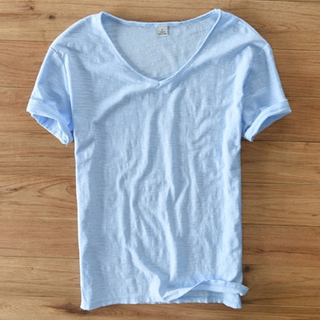 Men's V-Neck T-Shirt | Lightweight Casual Short-Sleeve
