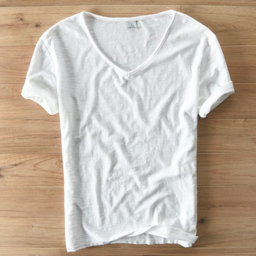 Men's V-Neck T-Shirt | Lightweight Casual Short-Sleeve