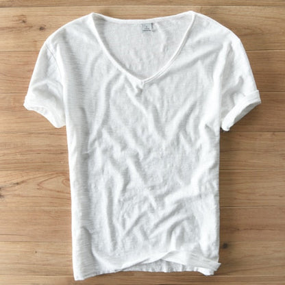 Men's V-Neck T-Shirt | Lightweight Casual Short-Sleeve