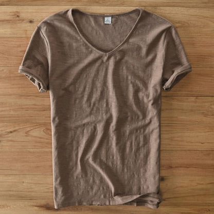 Men's V-Neck T-Shirt | Lightweight Casual Short-Sleeve