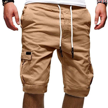 Men's Cargo Shorts | Multi-Pocket Drawstring Summer Shorts