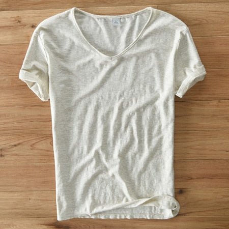 Men's V-Neck T-Shirt | Lightweight Casual Short-Sleeve