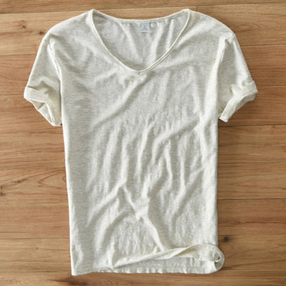 Men's V-Neck T-Shirt | Lightweight Casual Short-Sleeve