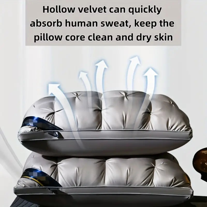 Hypoallergenic Neck Support Pillow | Machine-Washable Memory Foam