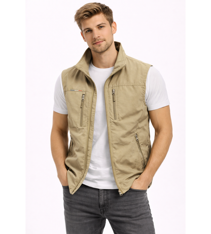 Men's Zip Bodywarmer | Stand Collar Outdoor Vest