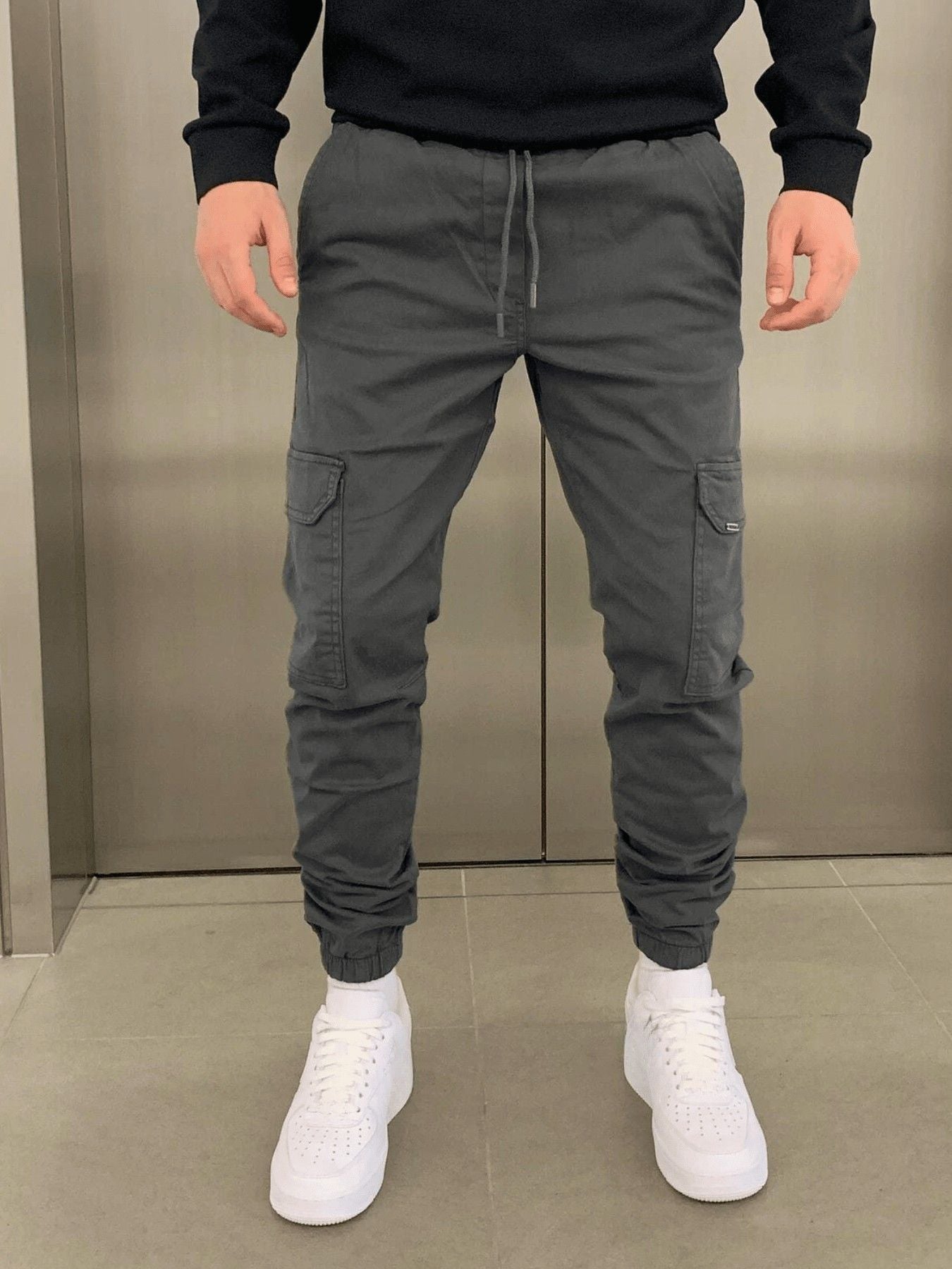 Men's Cargo Joggers | Adjustable Waist & Tapered Ankle