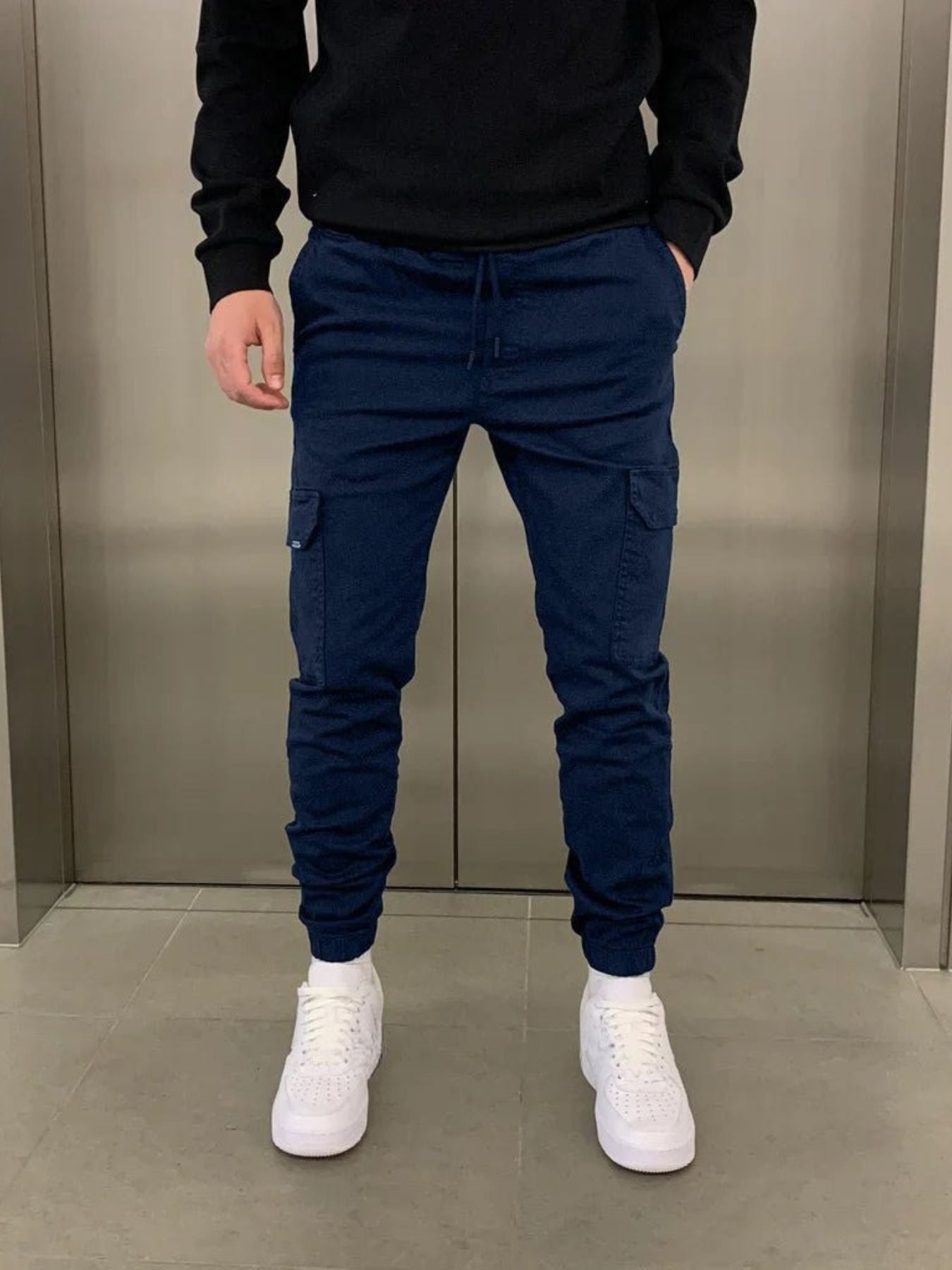 Men's Cargo Joggers | Adjustable Waist & Tapered Ankle