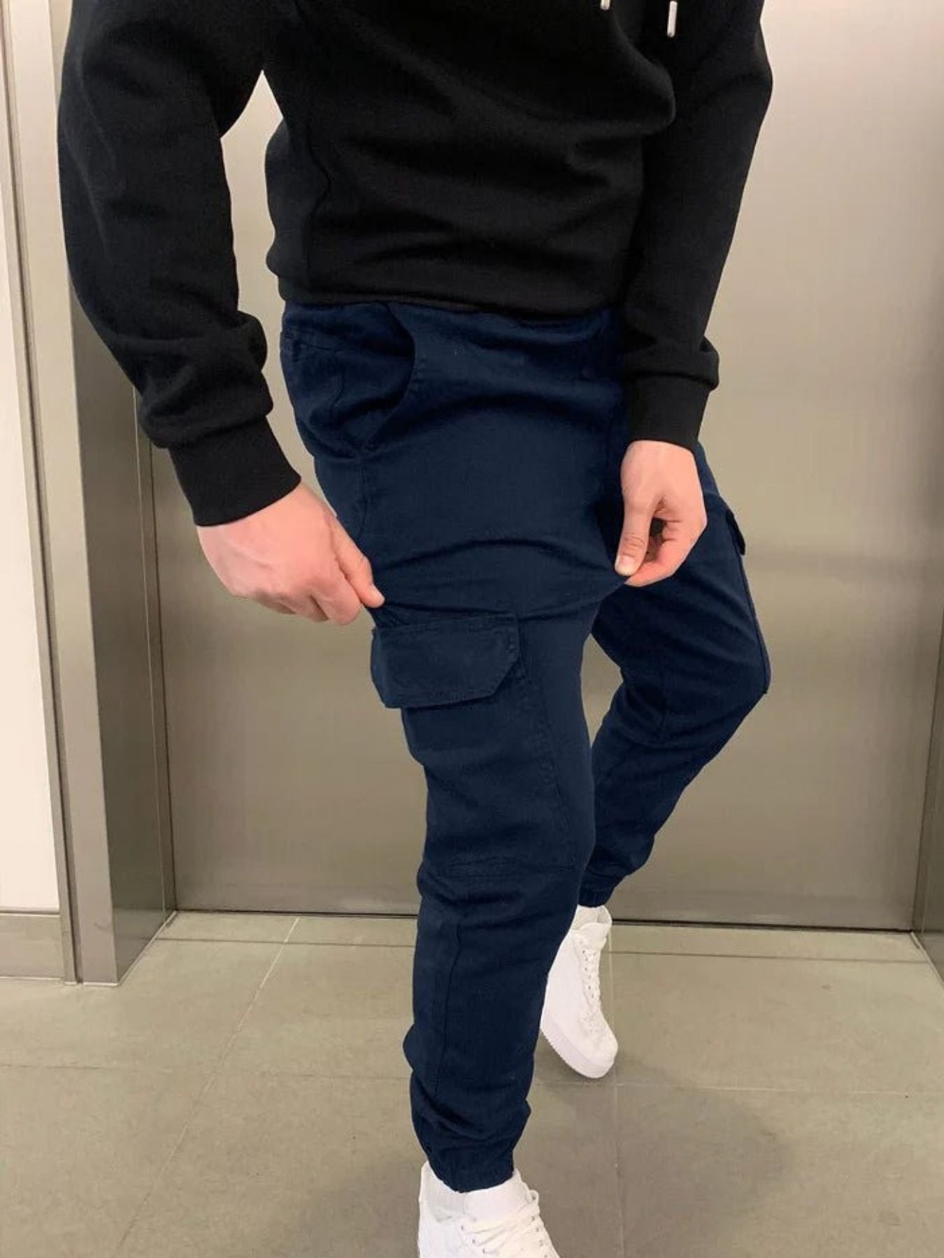 Men's Cargo Joggers | Adjustable Waist & Tapered Ankle