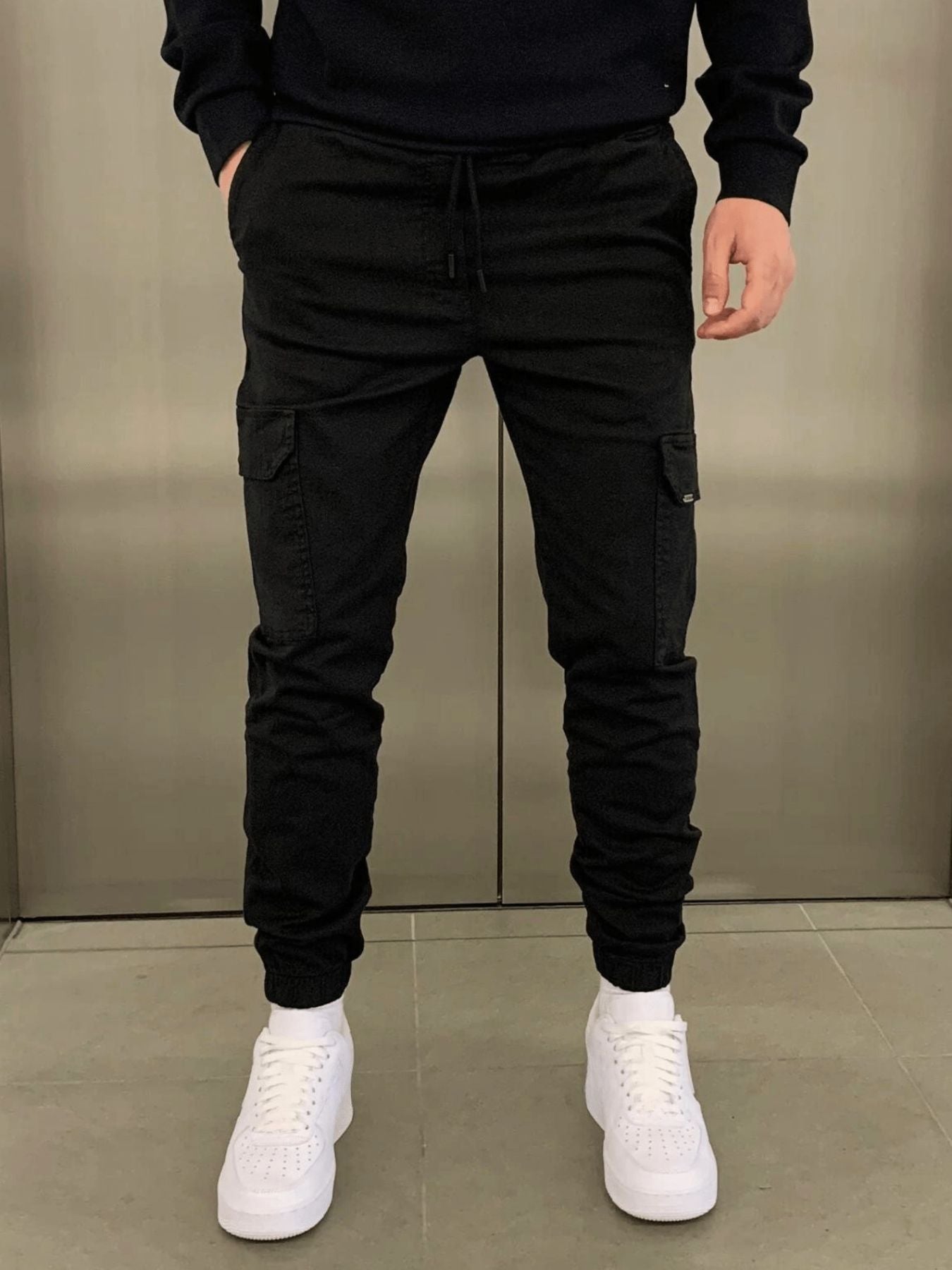 Men's Cargo Joggers | Adjustable Waist & Tapered Ankle