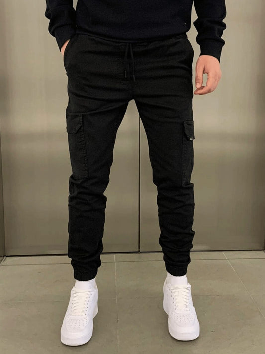 Men's Cargo Joggers | Adjustable Waist & Tapered Ankle