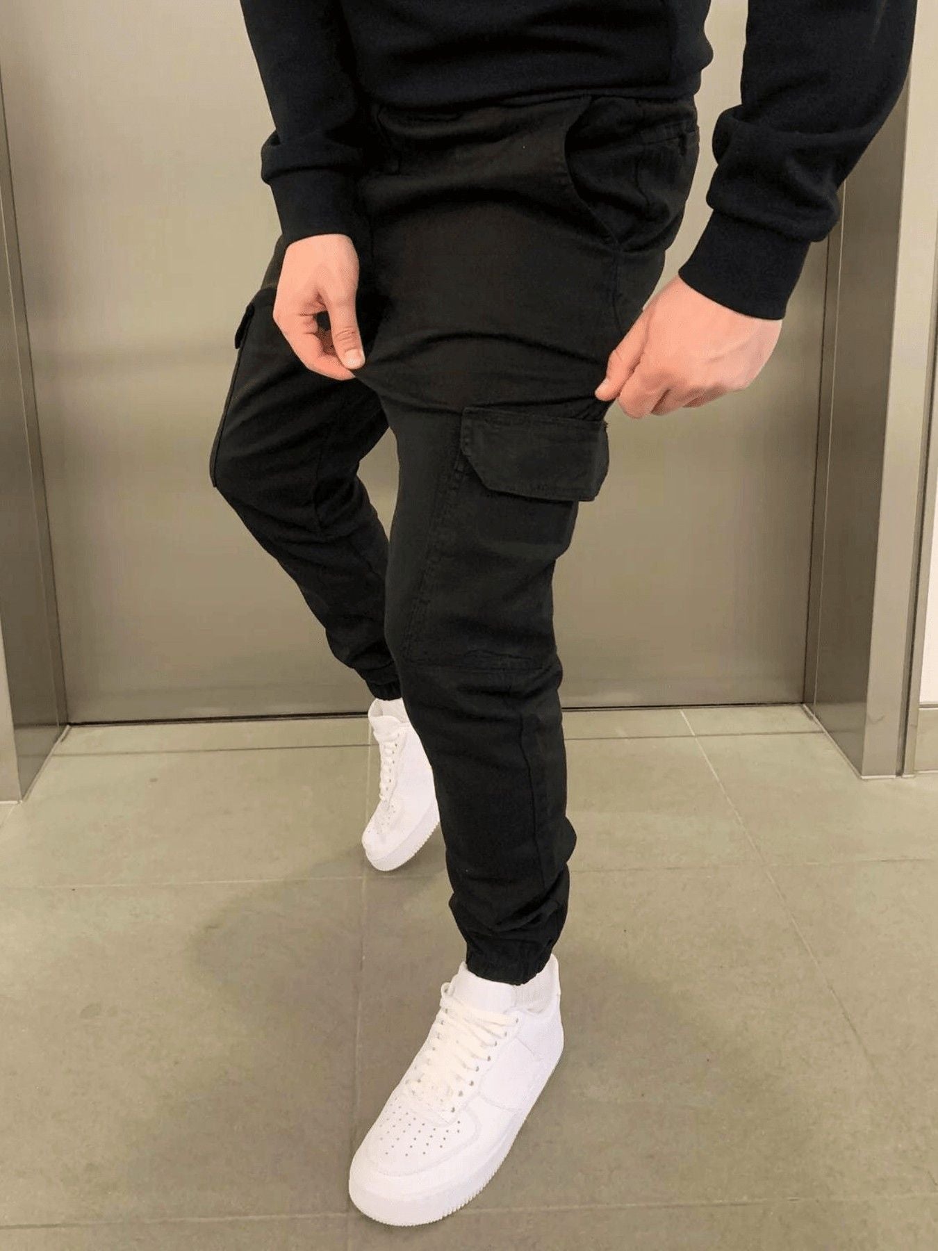 Men's Cargo Joggers | Adjustable Waist & Tapered Ankle