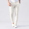 Men's Linen Style Trousers | Elastic Drawstring Waist