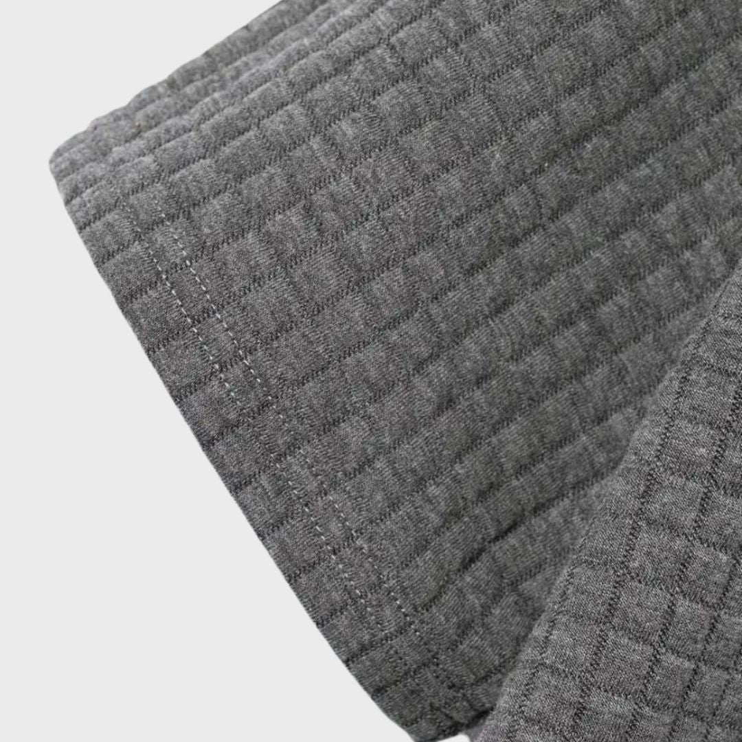 Men's Check Pattern Polo Shirt | Contrast Collar Detail