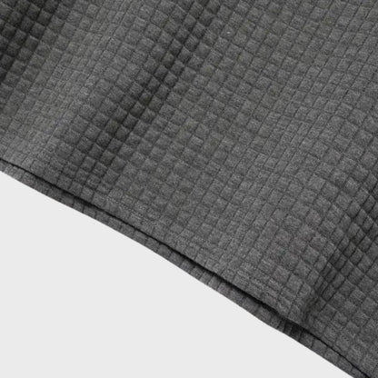 Men's Check Pattern Polo Shirt | Contrast Collar Detail