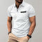 Men's Check Pattern Polo Shirt | Contrast Collar Detail