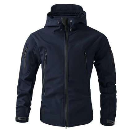 Men's Softshell Jacket | Hooded with Multiple Zip Pockets