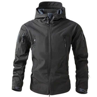 Men's Softshell Jacket | Hooded with Multiple Zip Pockets