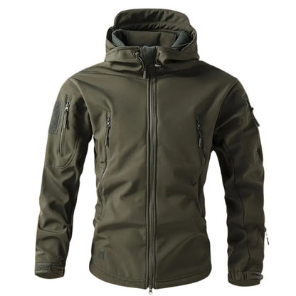 Men's Softshell Jacket | Hooded with Multiple Zip Pockets