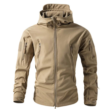 Men's Softshell Jacket | Hooded with Multiple Zip Pockets