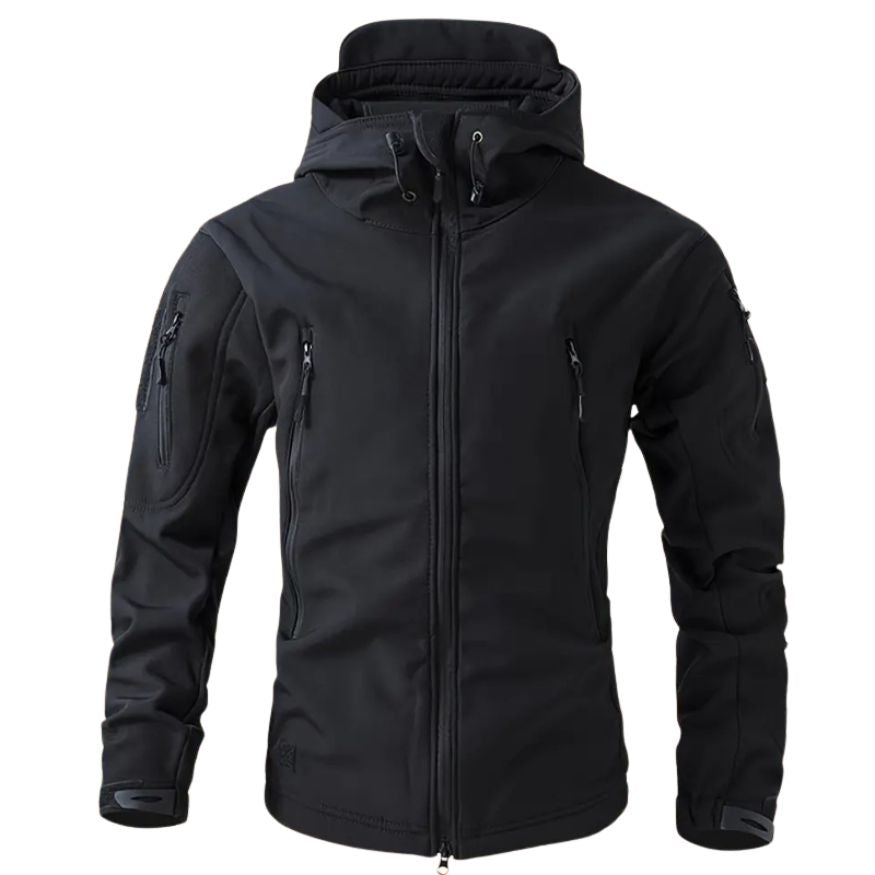 Men's Softshell Jacket | Hooded with Multiple Zip Pockets