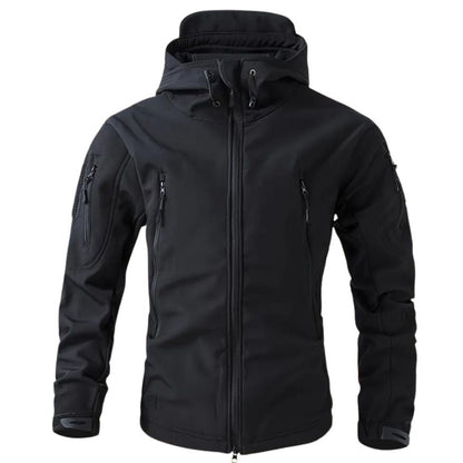 Men's Softshell Jacket | Hooded with Multiple Zip Pockets