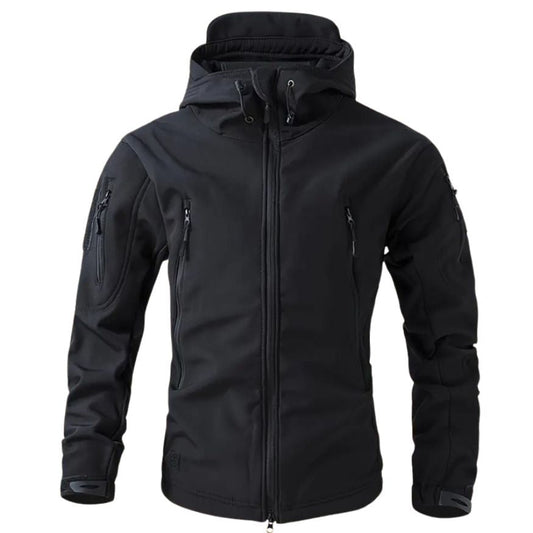 Men's Softshell Jacket | Hooded with Multiple Zip Pockets