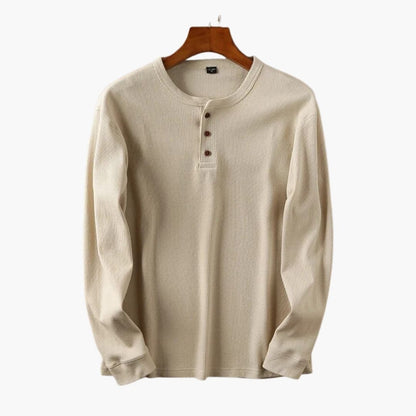 Men's Button-Down Henley Shirt | Casual