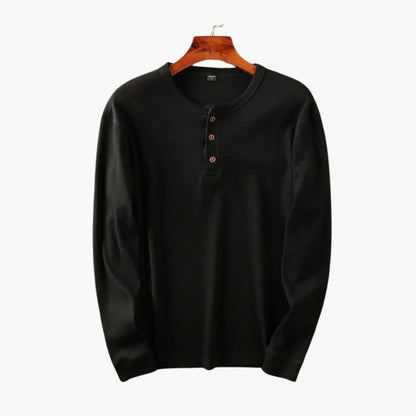 Men's Button-Down Henley Shirt | Casual