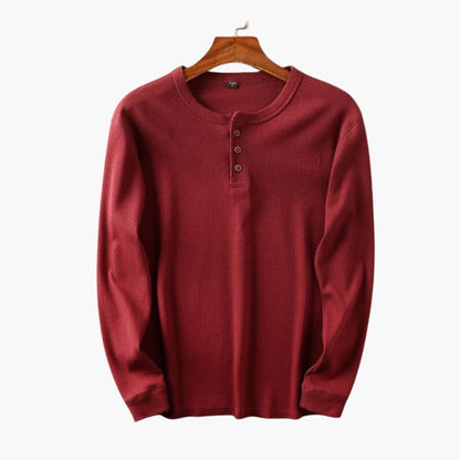 Men's Button-Down Henley Shirt | Casual