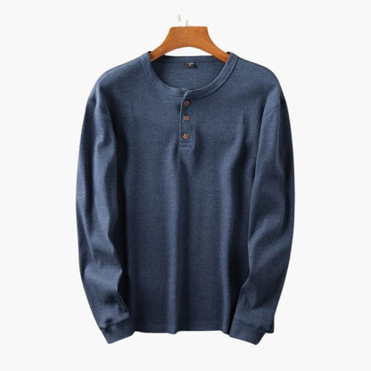 Men's Button-Down Henley Shirt | Casual