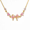 Heart Charm Bracelet | Crystal Bow Statement Jewellery