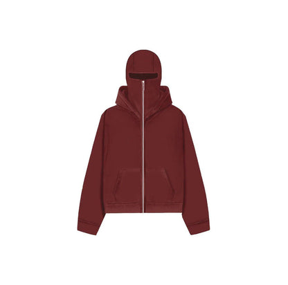 Unisex Mask Hoodie | Wind-Resistant Outdoor Streetwear