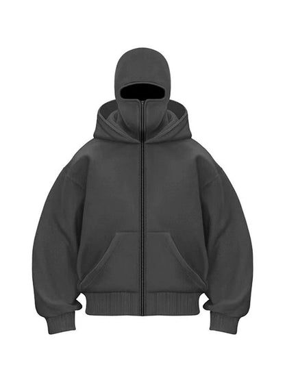 Unisex Mask Hoodie | Wind-Resistant Outdoor Streetwear