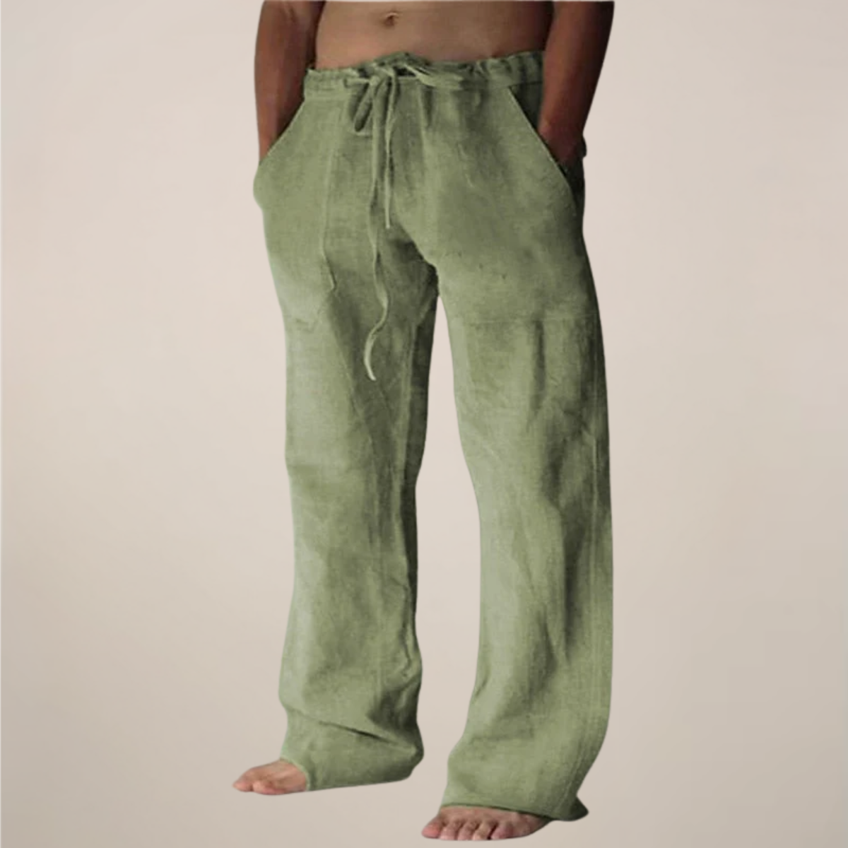 Men's Wide Leg Trousers | Relaxed Summer Comfort