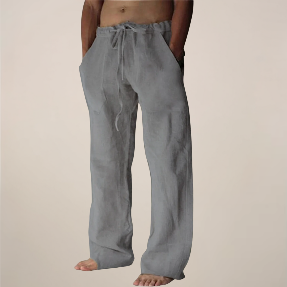 Men's Wide Leg Trousers | Relaxed Summer Comfort