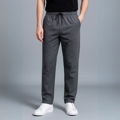 Men's Straight Leg Joggers | Cotton Blend Drawstring Waist