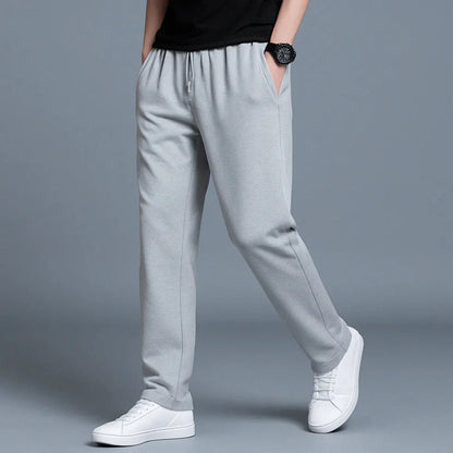 Men's Straight Leg Joggers | Cotton Blend Drawstring Waist