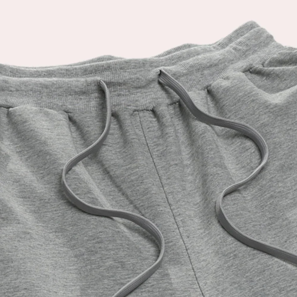 Men's Straight Leg Joggers | Cotton Blend Drawstring Waist