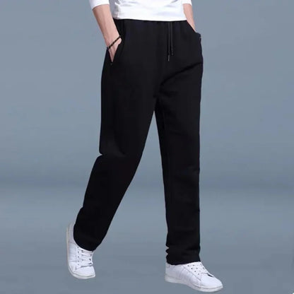 Men's Straight Leg Joggers | Cotton Blend Drawstring Waist