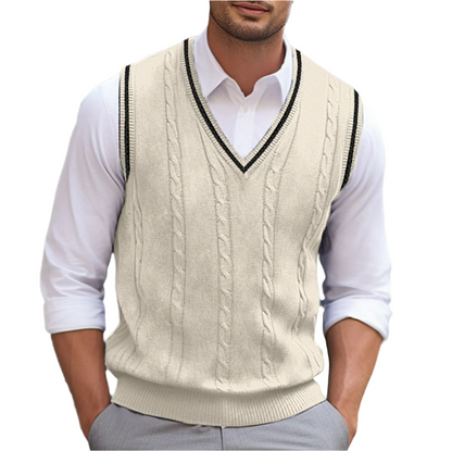 Men's Sleeveless V-Neck Sweater Vest